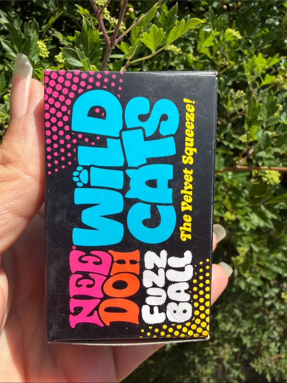 Wild Cats Fuzz Ball — Blue Velvet Squeeze Toy